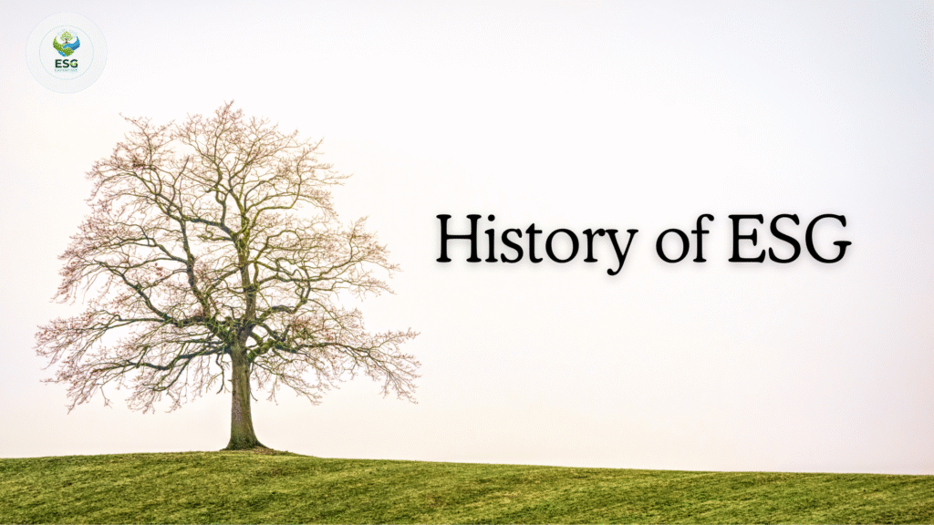 history of esg